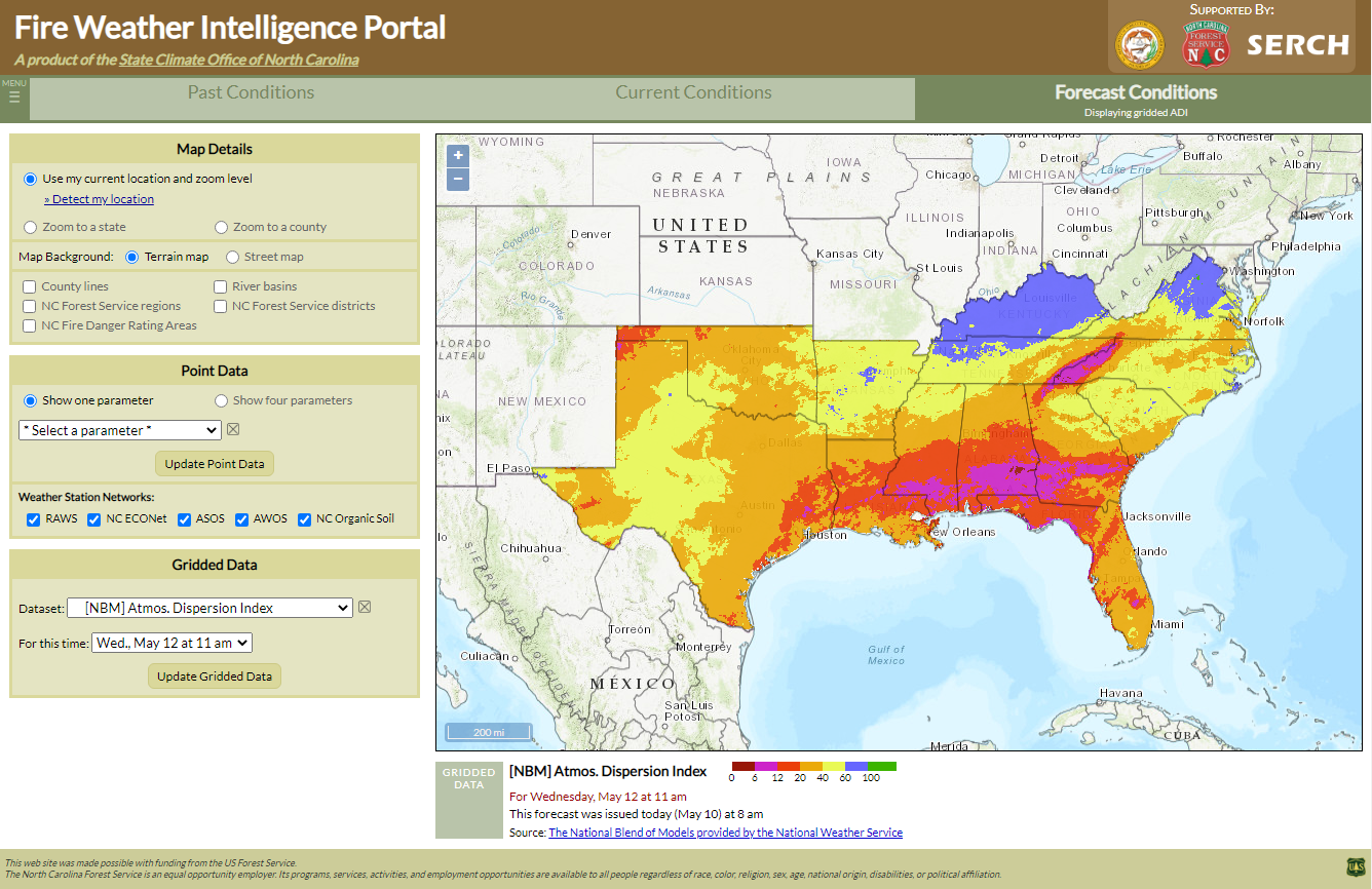 NBM Fire Grids Now Available in the Portal - Fire | North Carolina ...