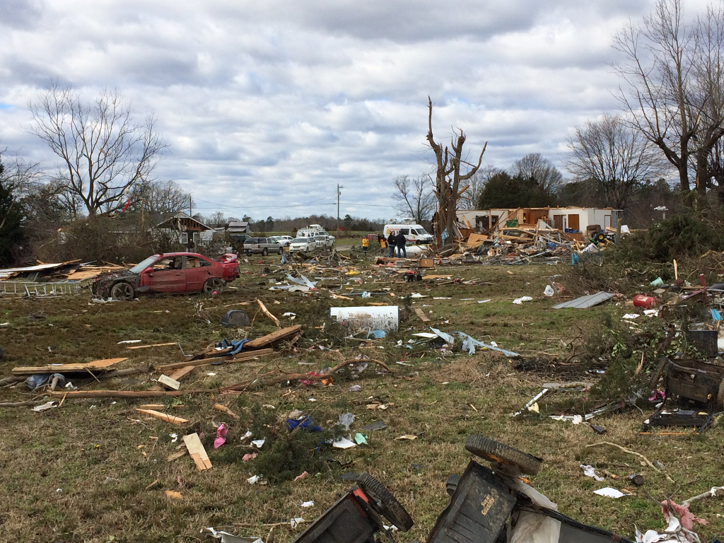 Rapid Reaction Severe Storms Spawn Tornadoes in NC North Carolina