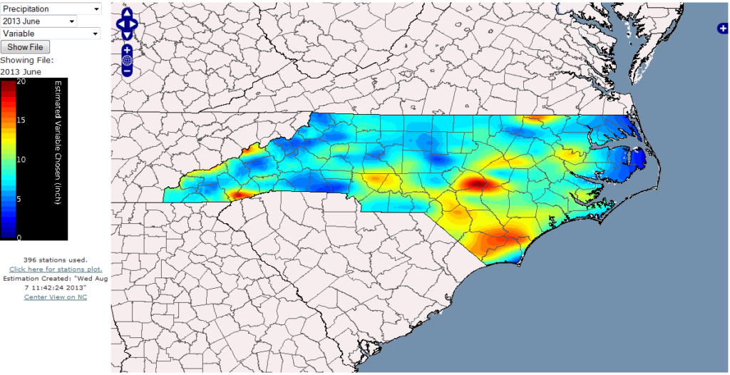 Summer Projects High Resolution Temperature And Precipitation Estimates For North Carolina 