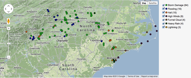 Cooler Temperatures Across NC in August - North Carolina State Climate ...