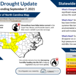 Weekly Drought Update Infographic for September 7, 2021.