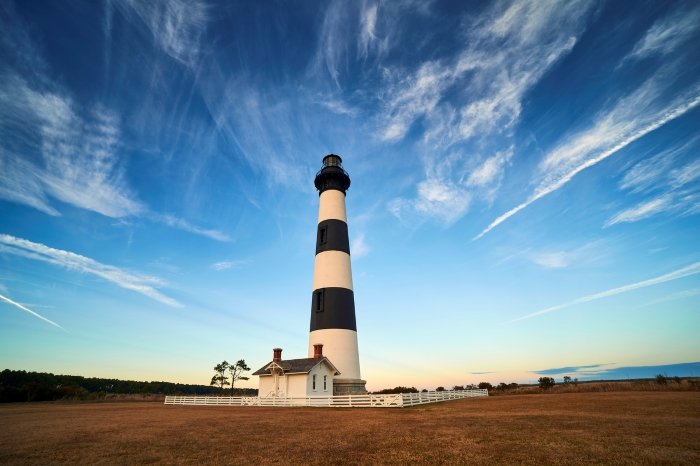 A photo of the Bodie Đảo Island lighthouse