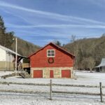 A photo of snow on the ground in Valle Crucis, NC, on December 26.