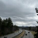 A photo of cloudy skies in Weaverville on December 29