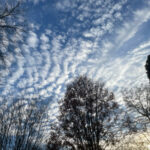 A photo of clouds in the sky over Winston-Salem on November 24