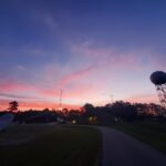 A photo of the sunrise in Newport, NC, on May 18