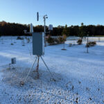 A photo of snow on the ground in Beaufort County on the morning of November 11
