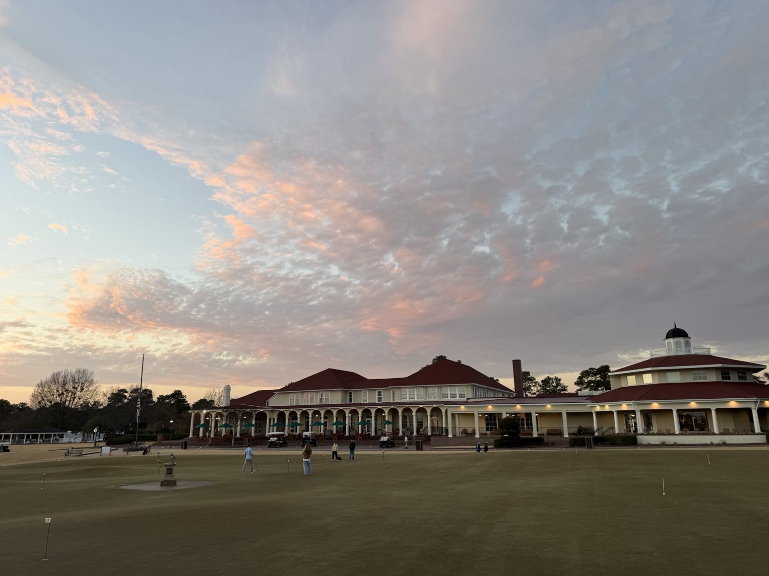 A photo of clouds over Pinehurst Resort on December 26